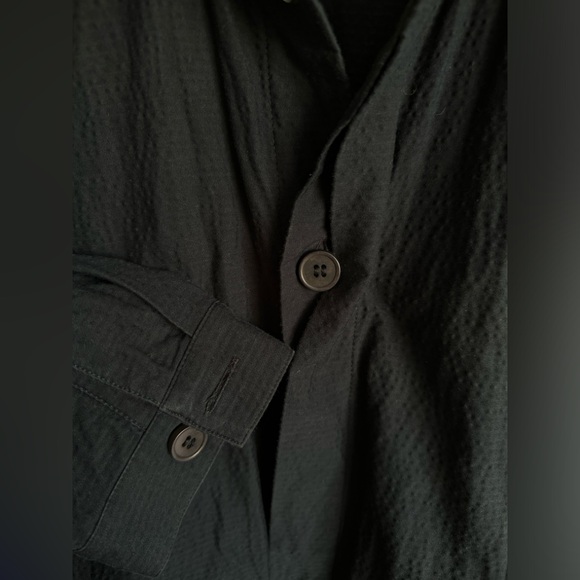 COS Seersucker Blouson Jacket Small Navy - Picture 2 of 6